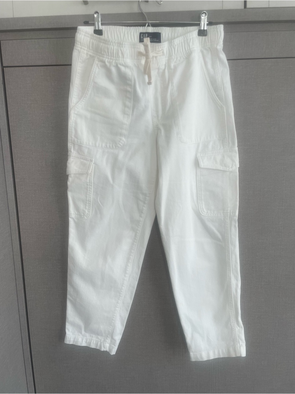 GAP White Easy Jean Pull-On Cargo Pants